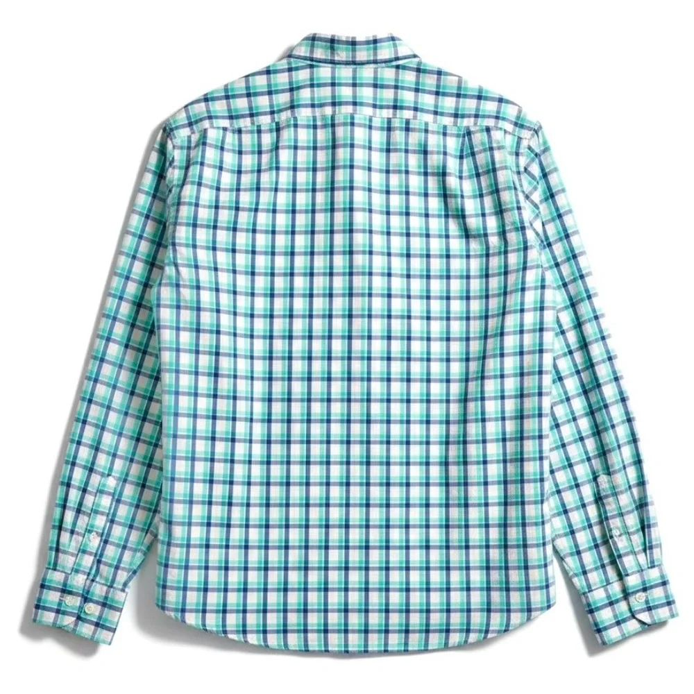 J. Crew Slim Flex Washed Plaid Button Shirt